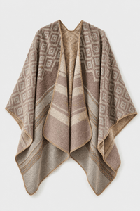Poncho Écharpe Femme Hiver