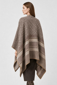 Poncho Écharpe Femme Hiver