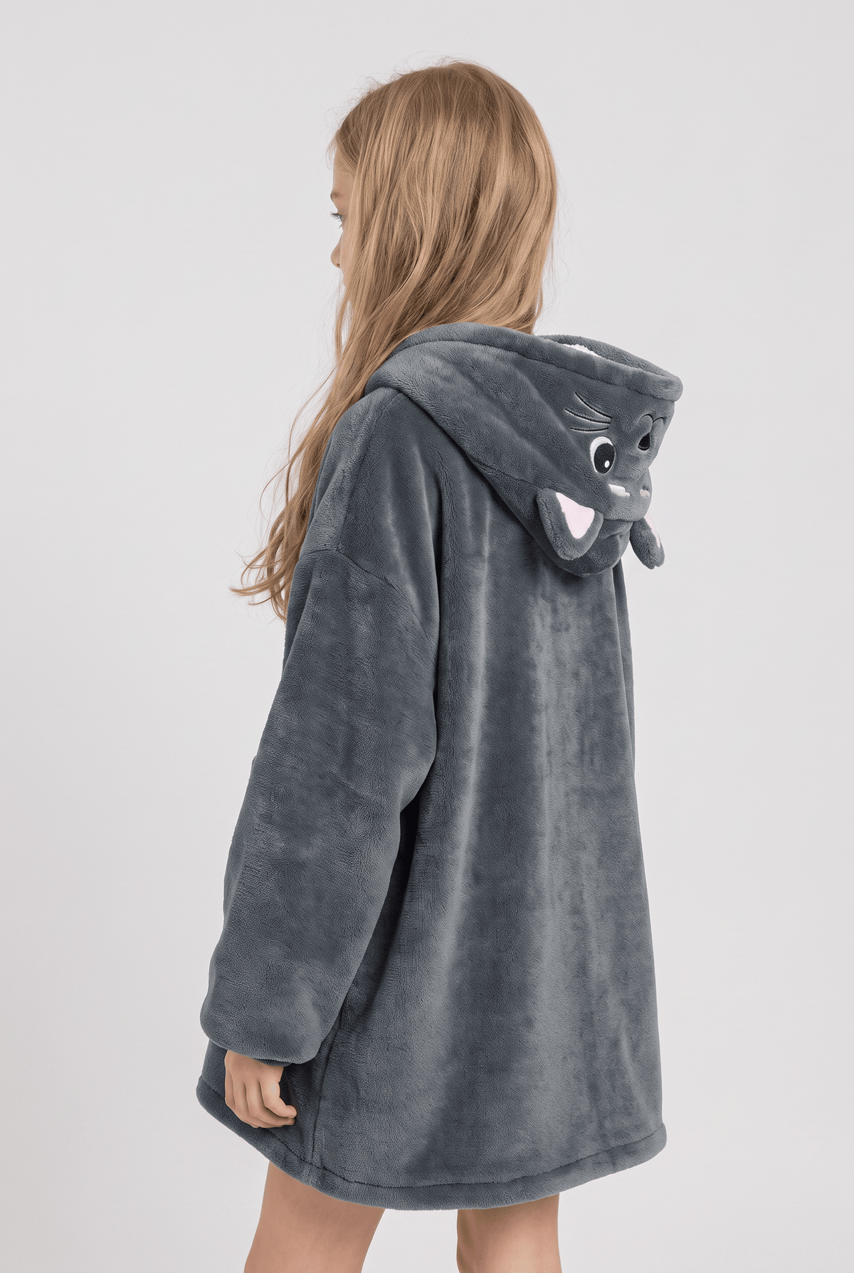 Poncho Enfant Gris