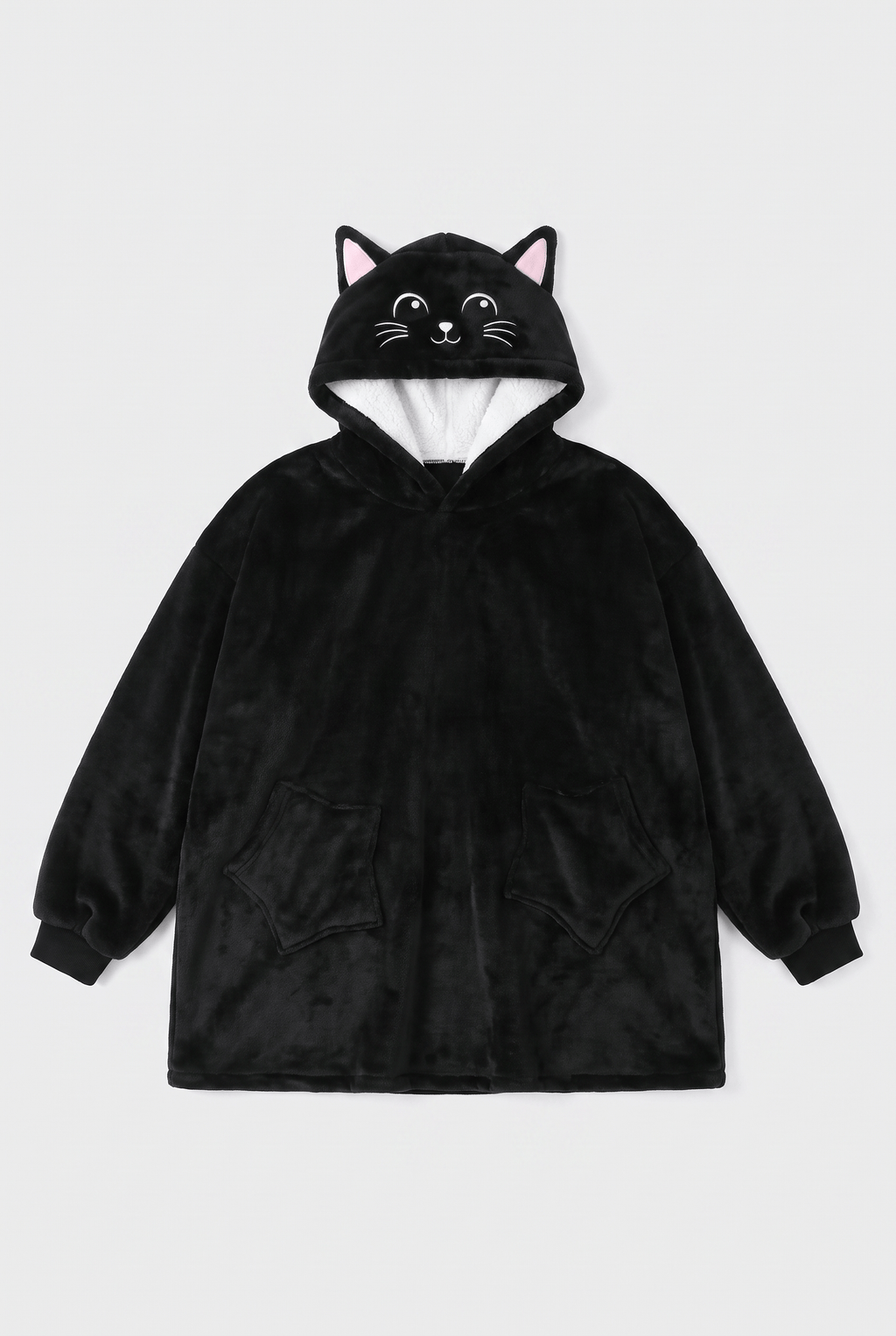 Poncho Enfant Noir Capuche