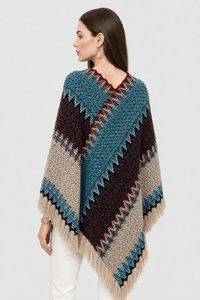 Poncho Femme à Franges