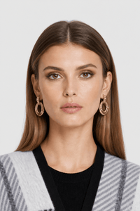 Poncho Femme à Franges Gris