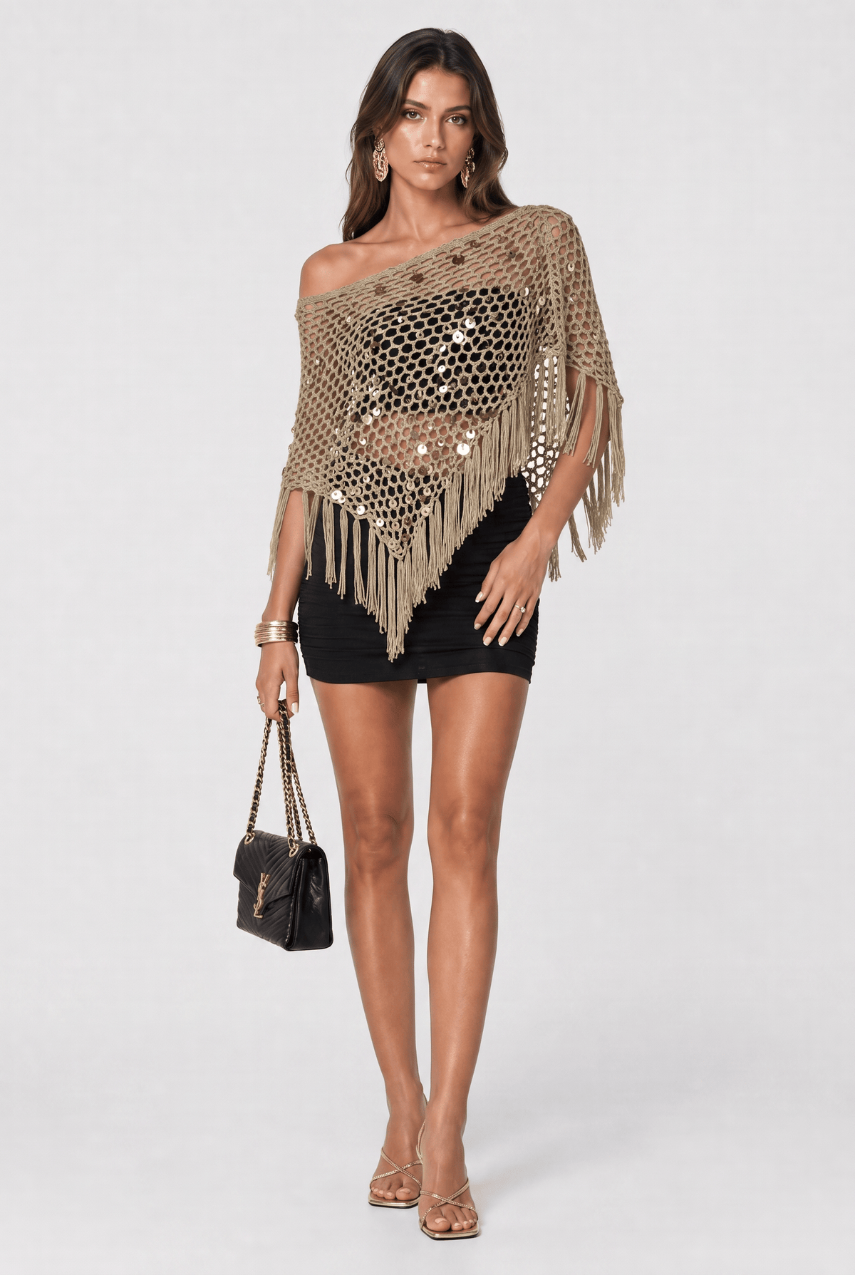 Poncho Femme au Crochet