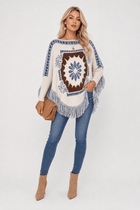 Poncho Femme Bohème à Franges