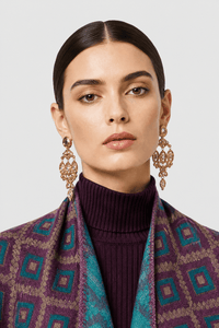 Poncho Femme Cape Motif Coloré