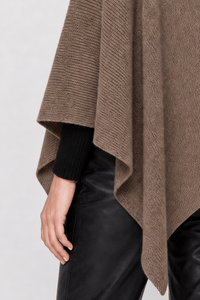 Poncho Femme Cape Tricotée