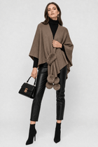 Poncho Femme Cape Tricotée