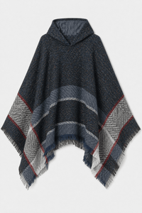 Poncho Femme Chaud à Capuche