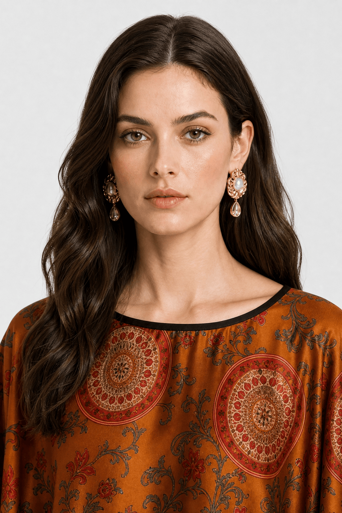 Poncho Femme en Soie