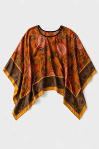 Poncho Femme en Soie