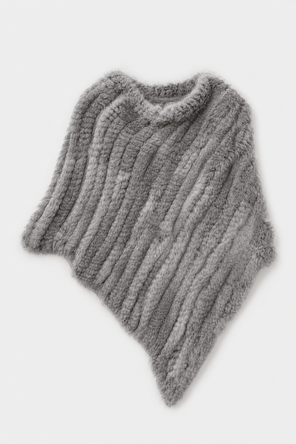 Poncho Femme Fourrure Lapin