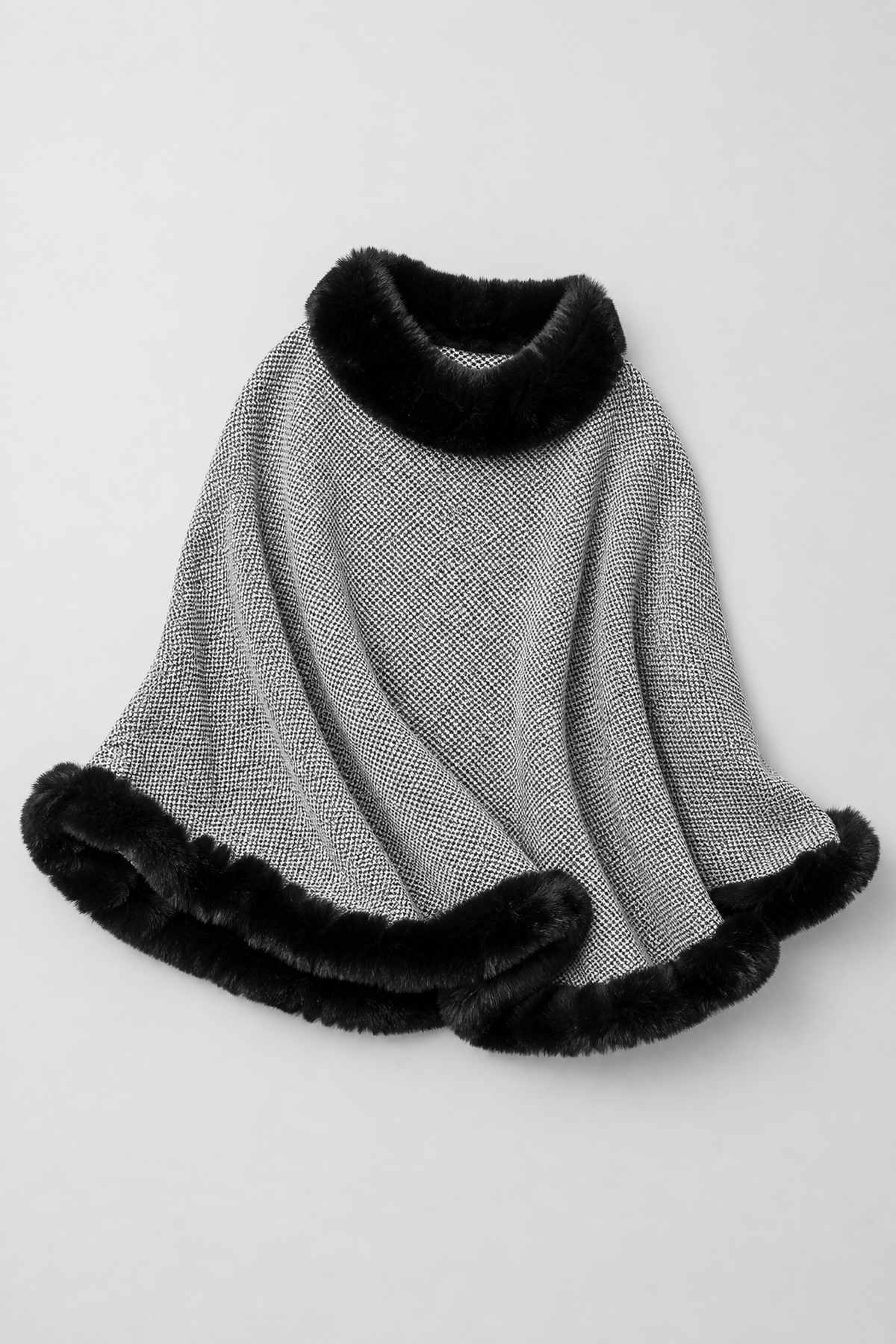 Poncho Femme Fourrure Synthétique