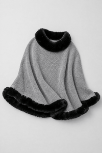 Poncho Femme Fourrure Synthétique