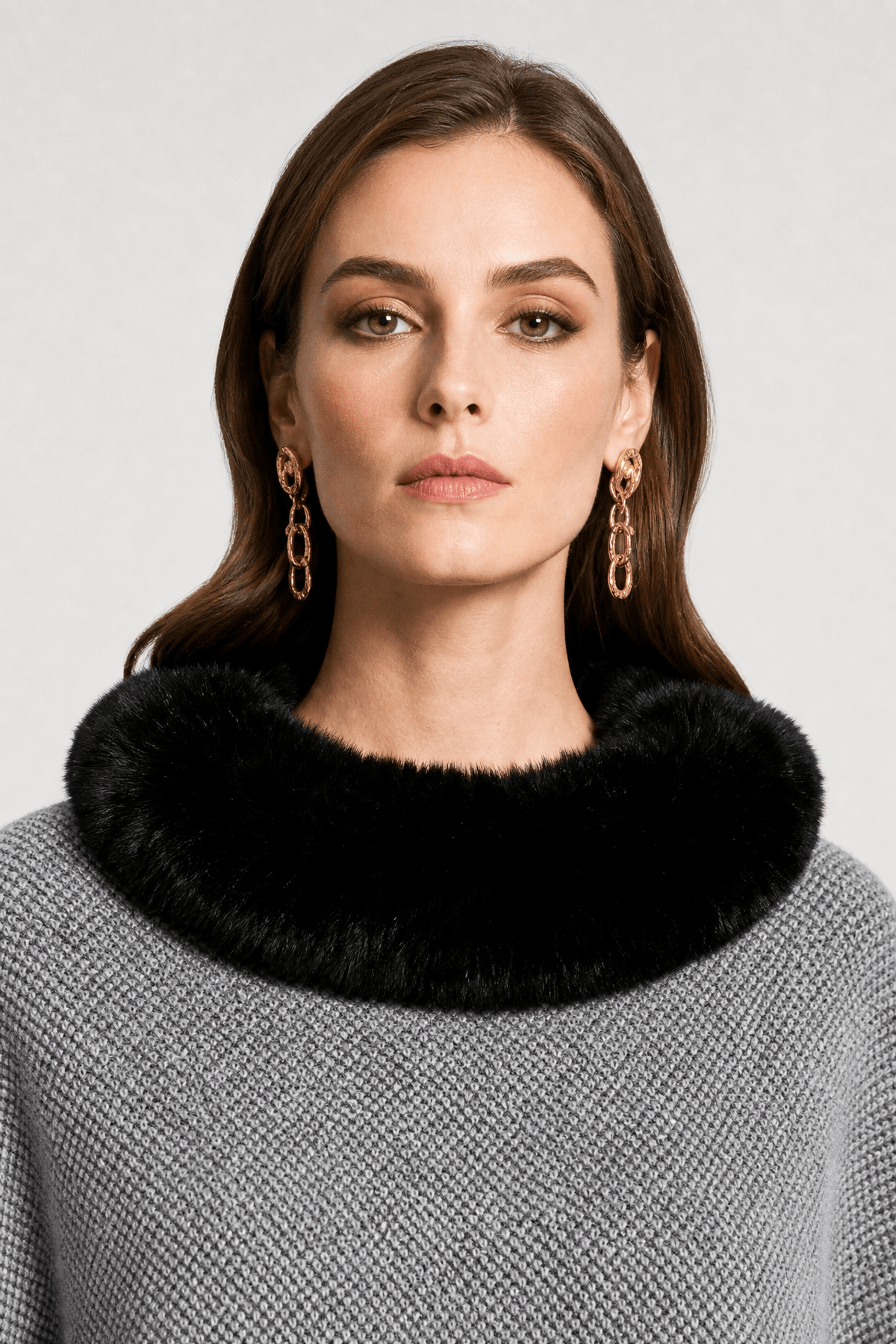 Poncho Femme Fourrure Synthétique