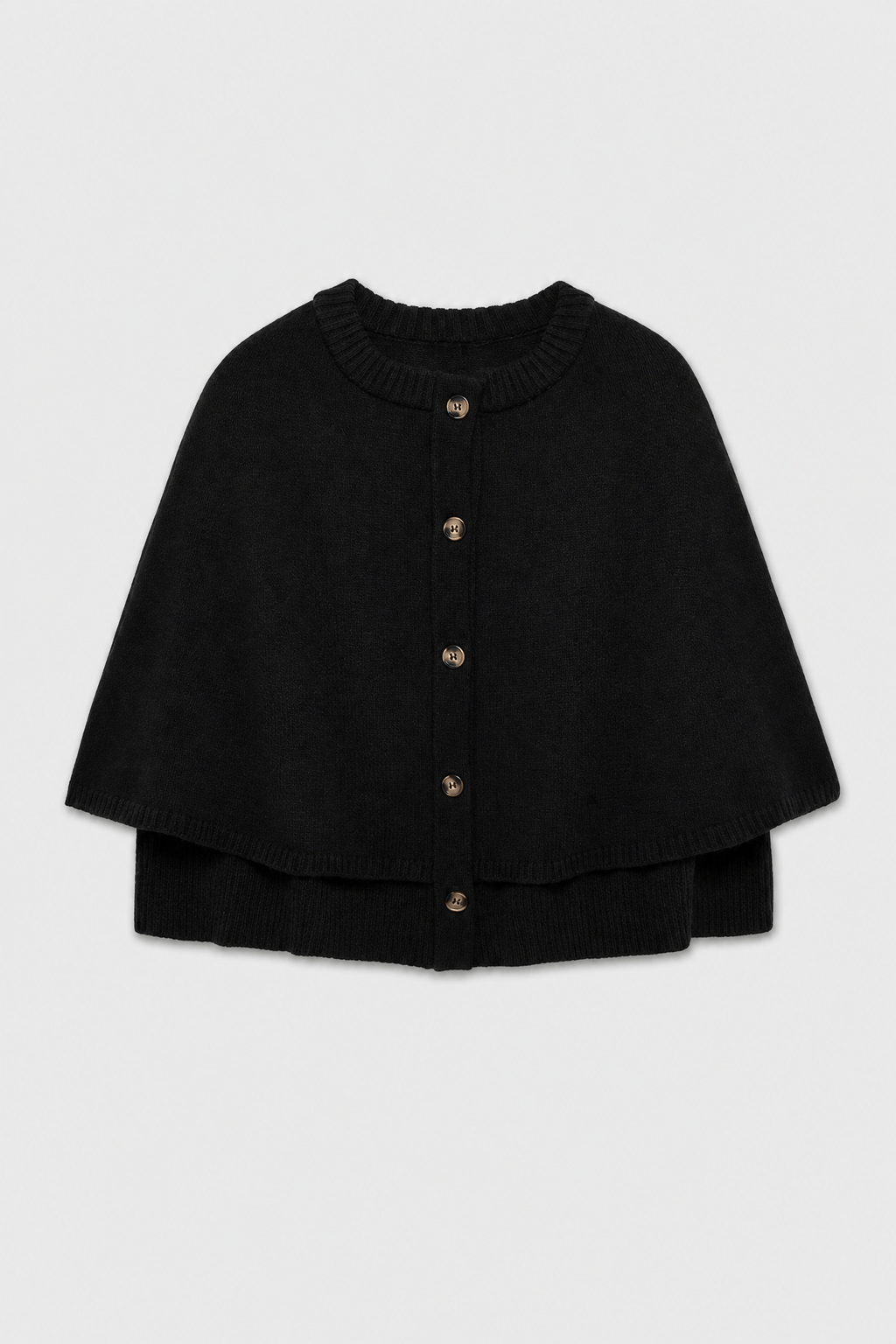 Poncho Femme Hiver Boutonné