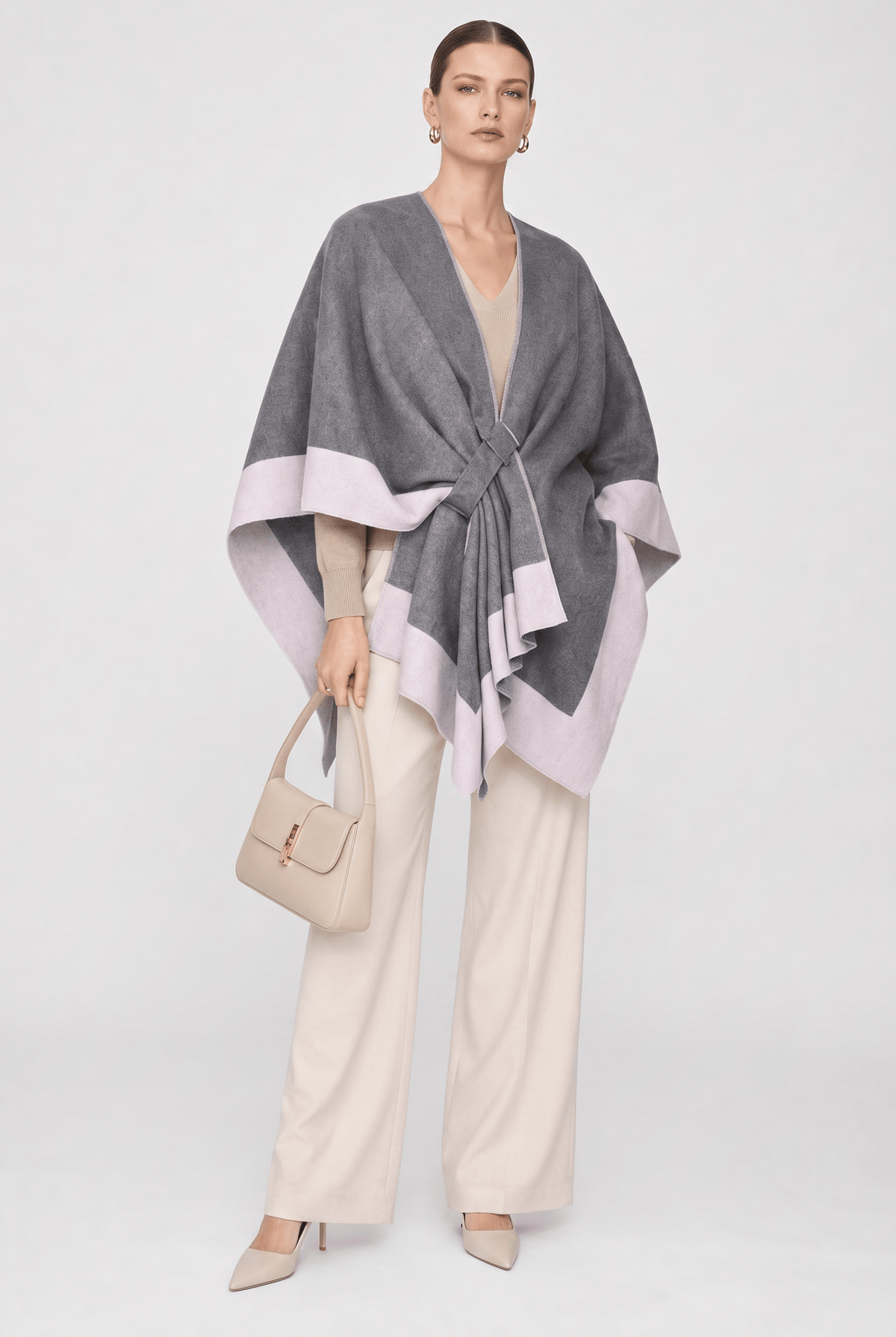 Poncho Femme Hiver Cachemire