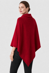 Poncho Femme Laine Tricotée