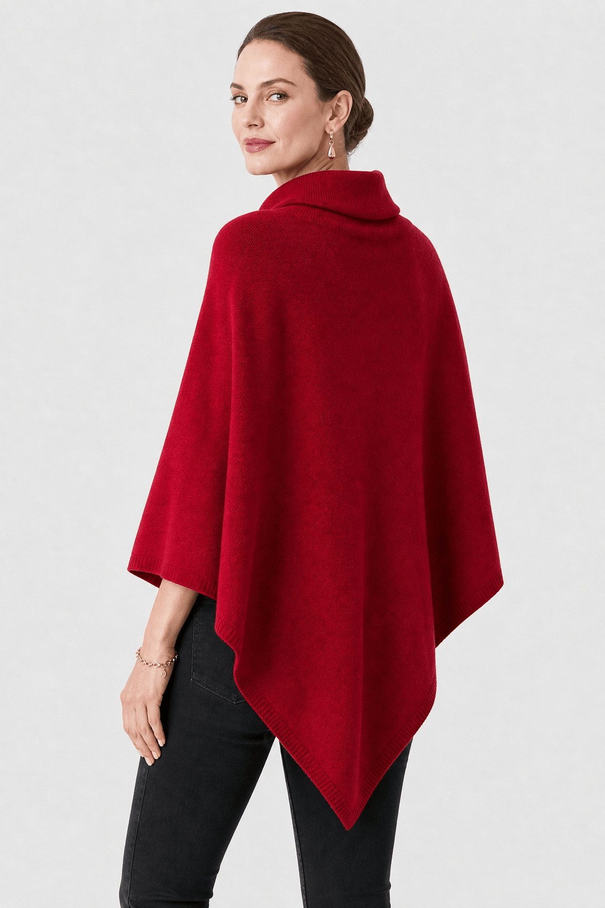 Poncho Femme Laine Tricotée