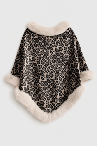 Poncho Femme Léopard
