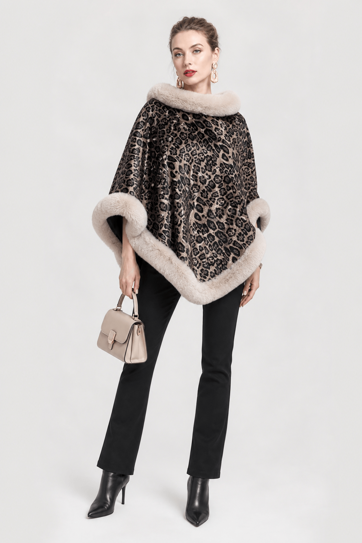 Poncho Femme Léopard