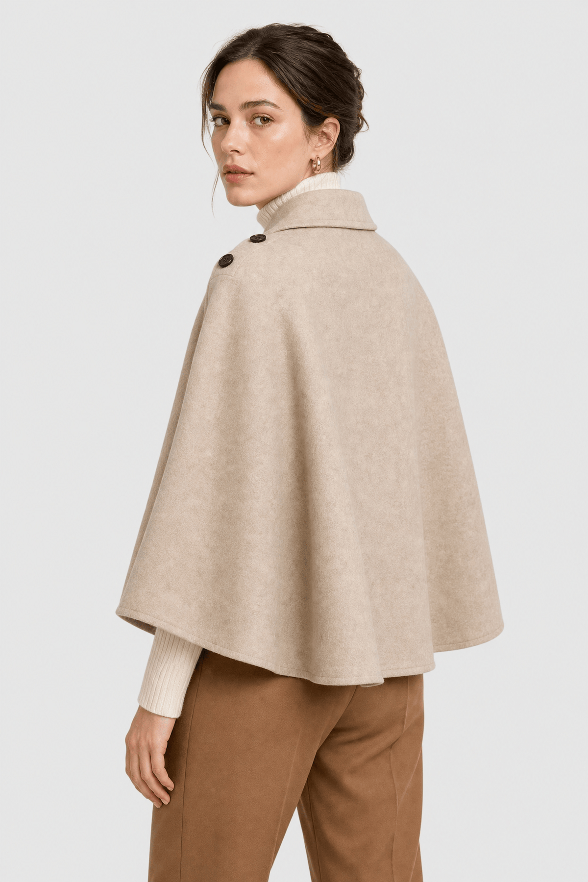 Poncho Femme Manteau Laine
