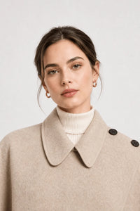 Poncho Femme Manteau Laine