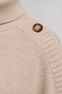 Poncho Femme Tricoté à Boutons