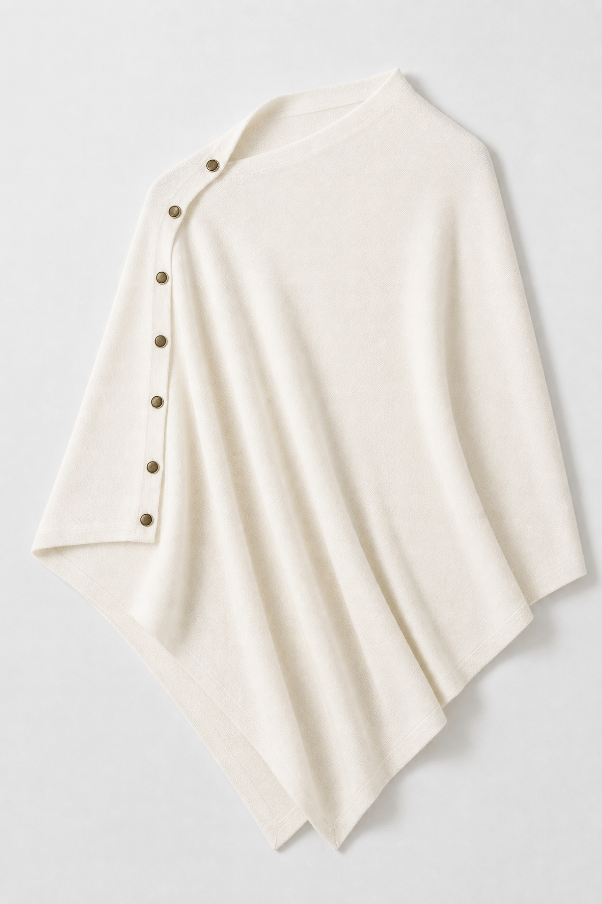 Poncho Femme Tricoté Asymétrique