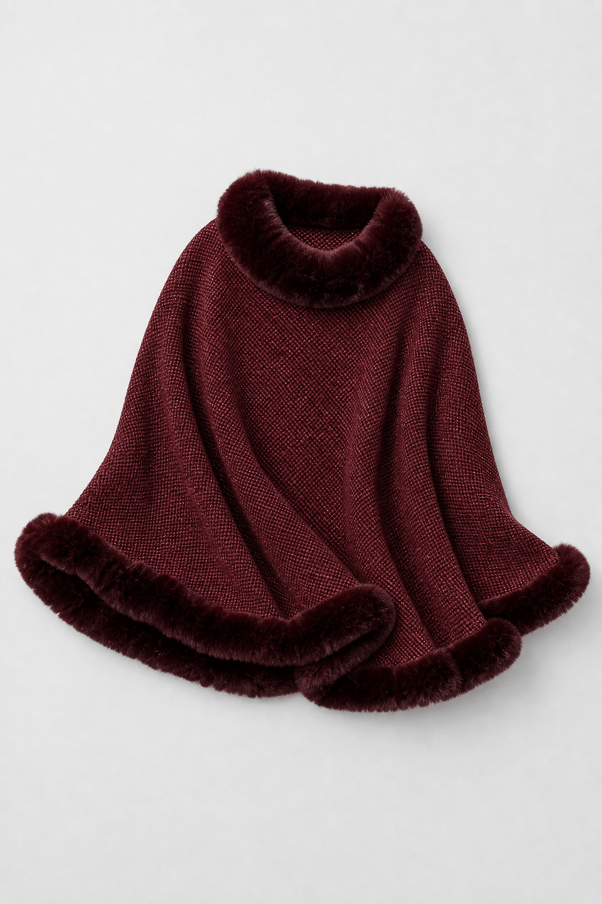 Poncho Femme Velours