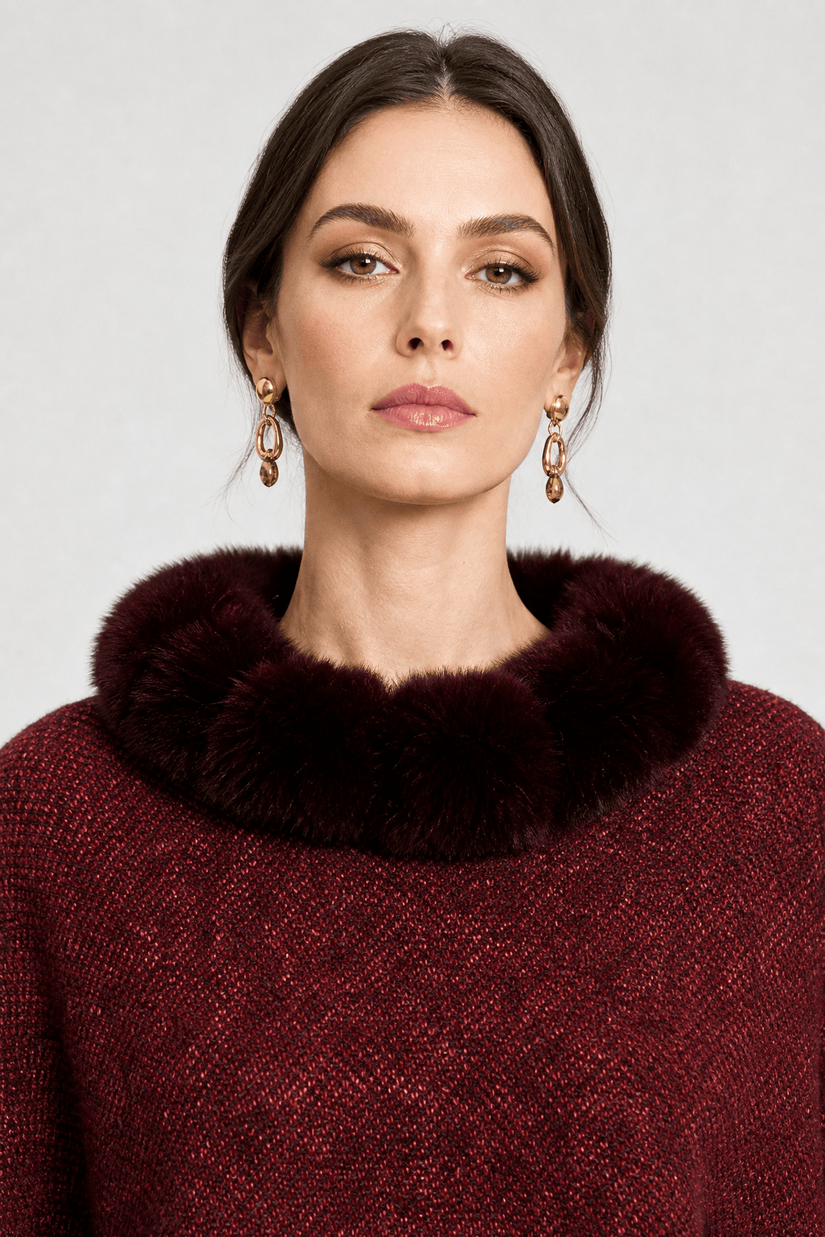 Poncho Femme Velours