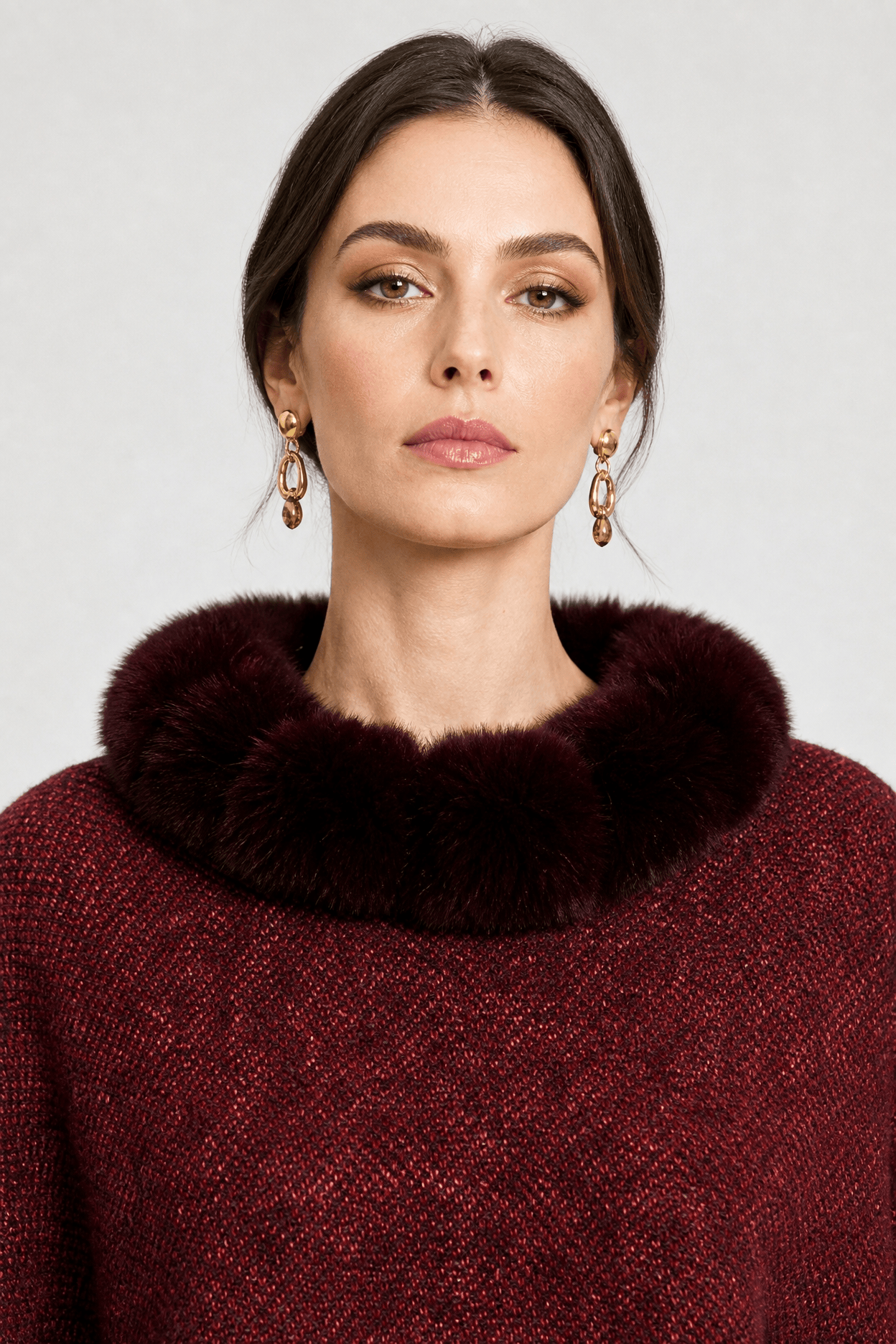 Poncho Femme Velours