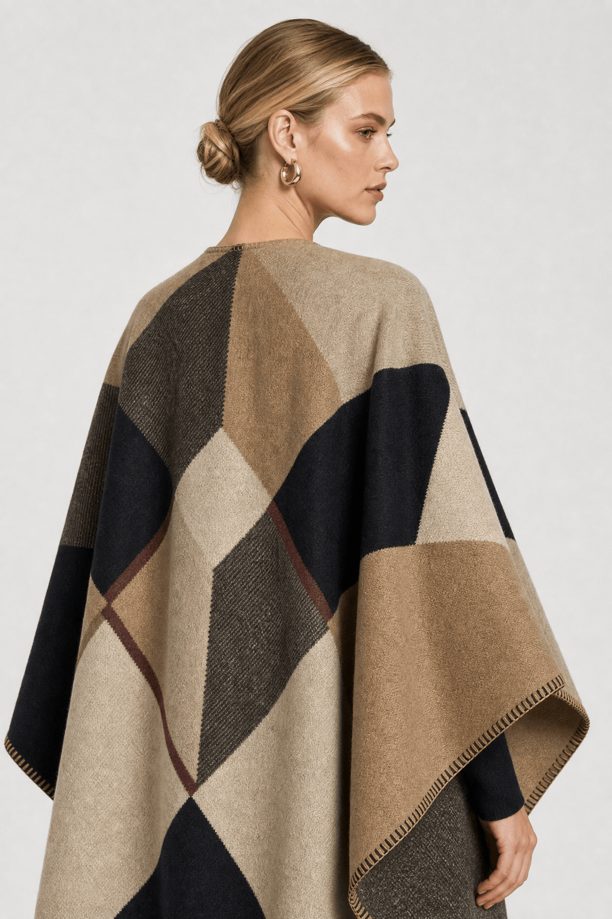 Poncho Gilet Femme Grande Taille