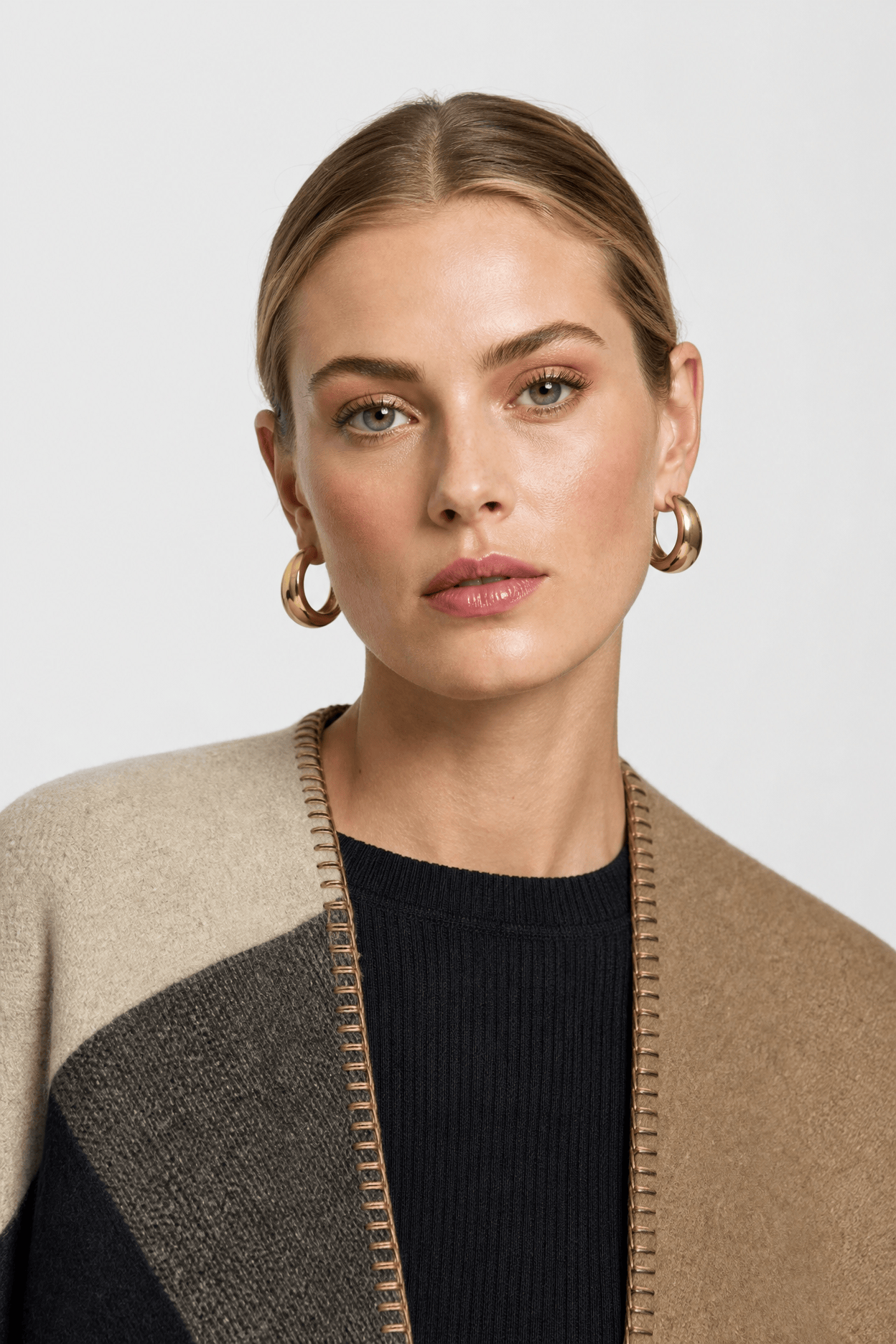 Poncho Gilet Femme Grande Taille