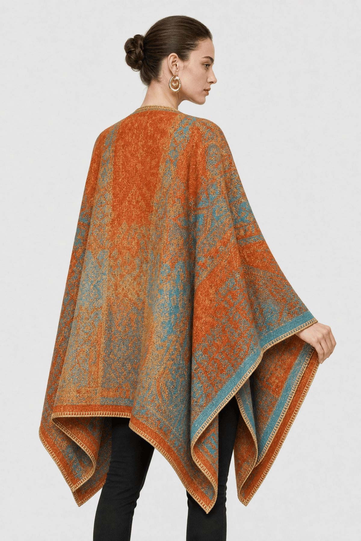 Poncho Gilet Gypsy Long et Chaud