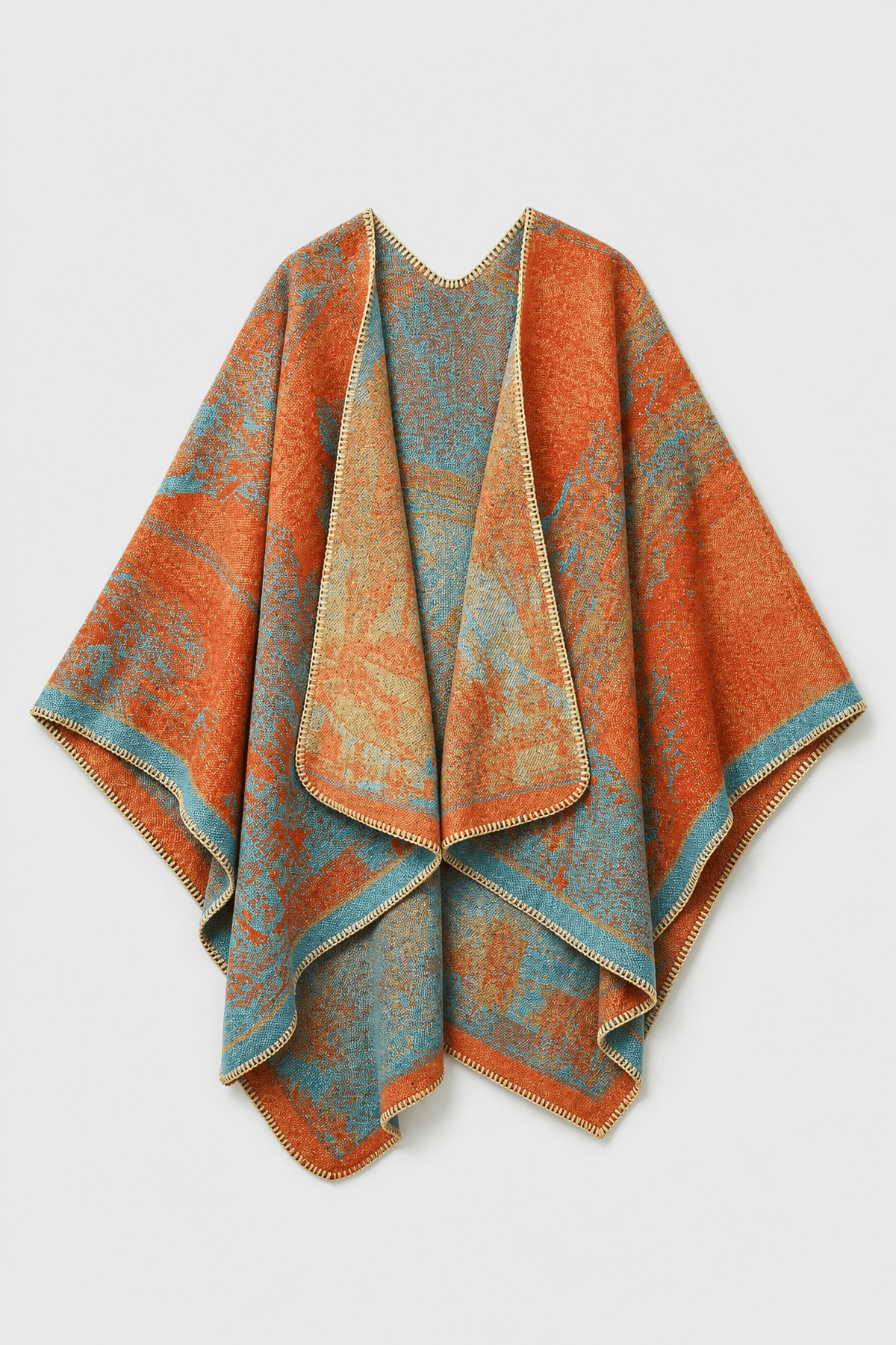 Poncho Gilet Gypsy Long et Chaud
