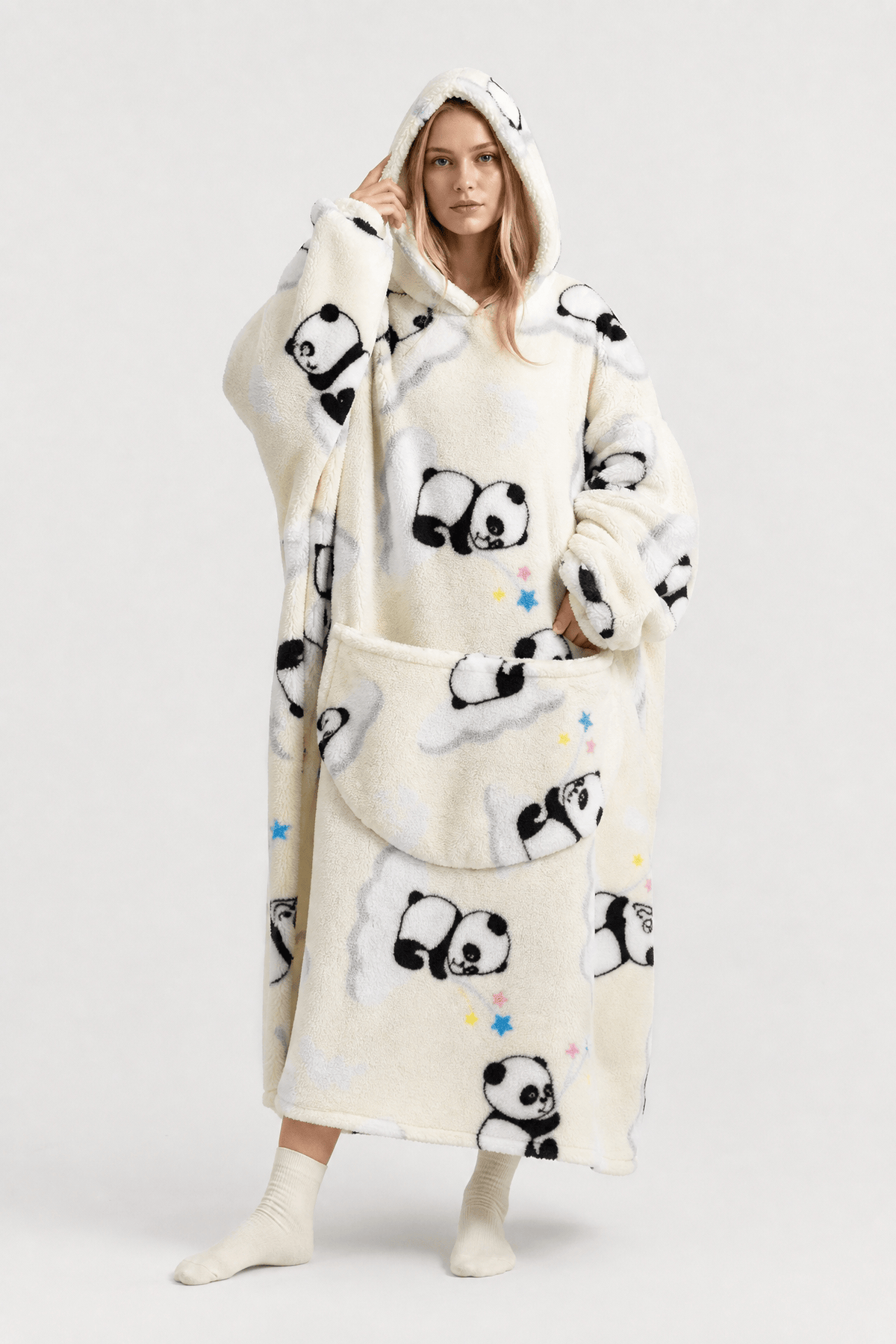 Poncho Hiver Doublé Polaire