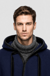 Poncho Homme Long à Capuche