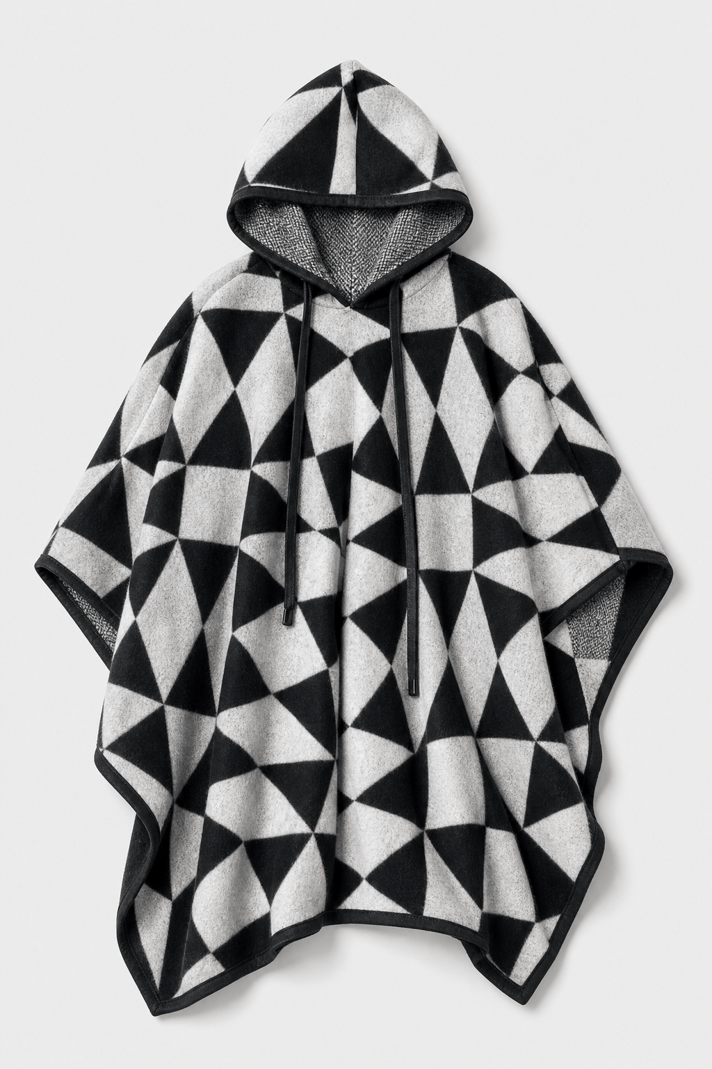Poncho Homme Motif Géométrique