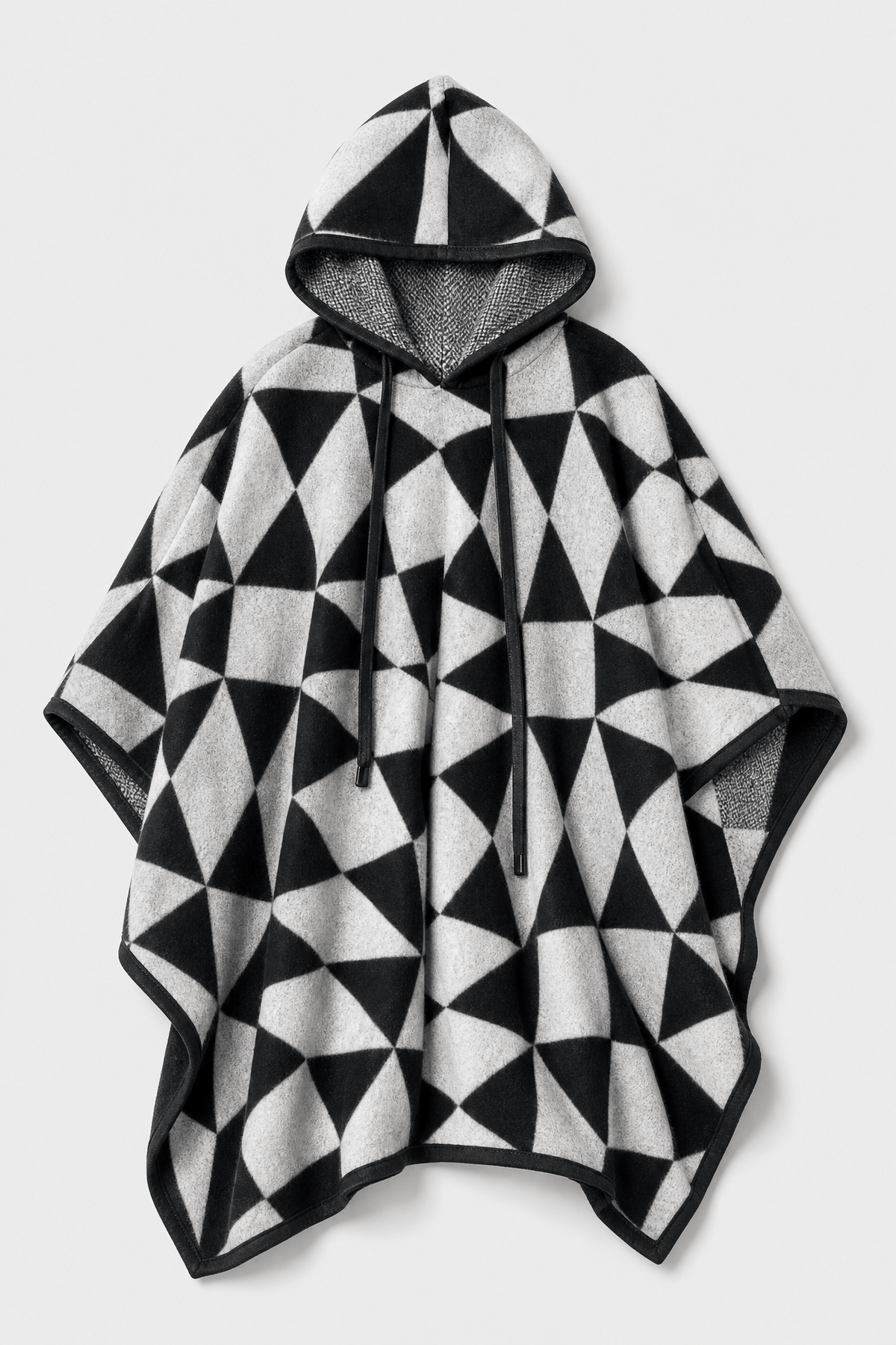 Poncho Homme Motif Géométrique