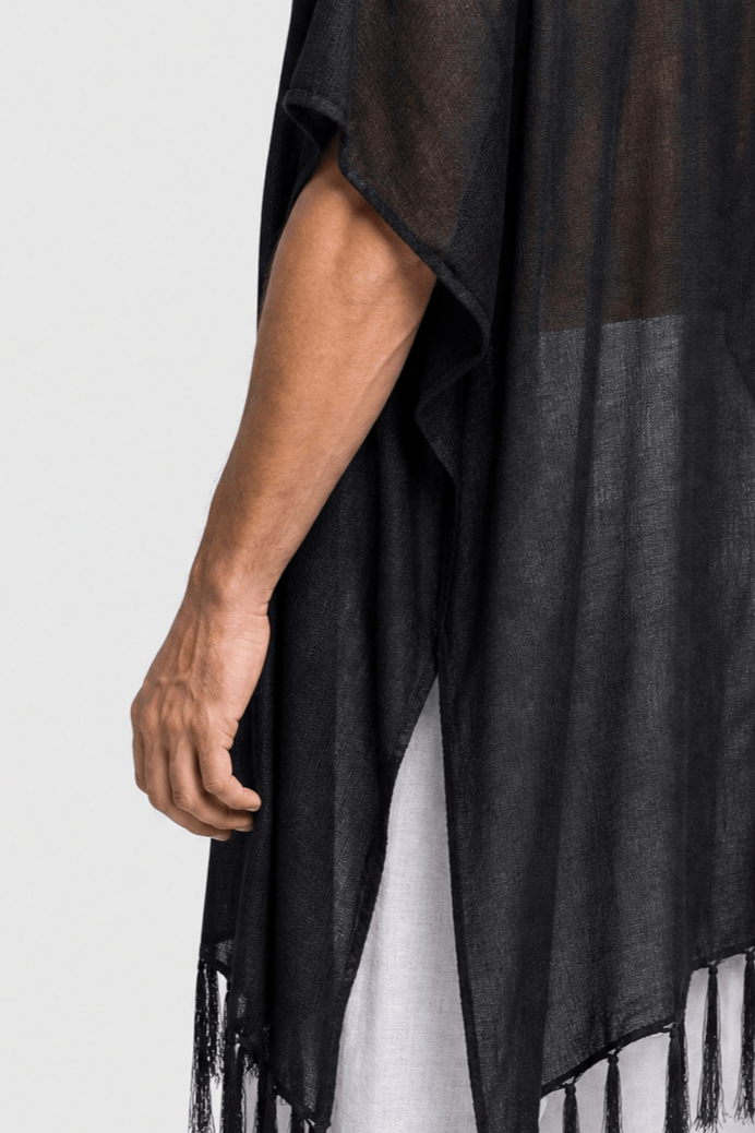 Poncho Homme Plage à Franges