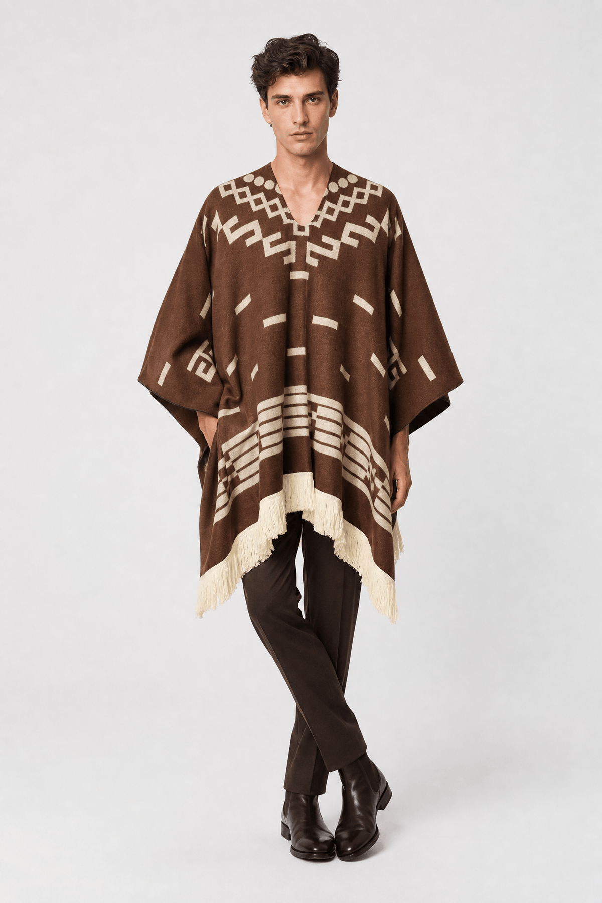 Poncho Homme Style Cowboy