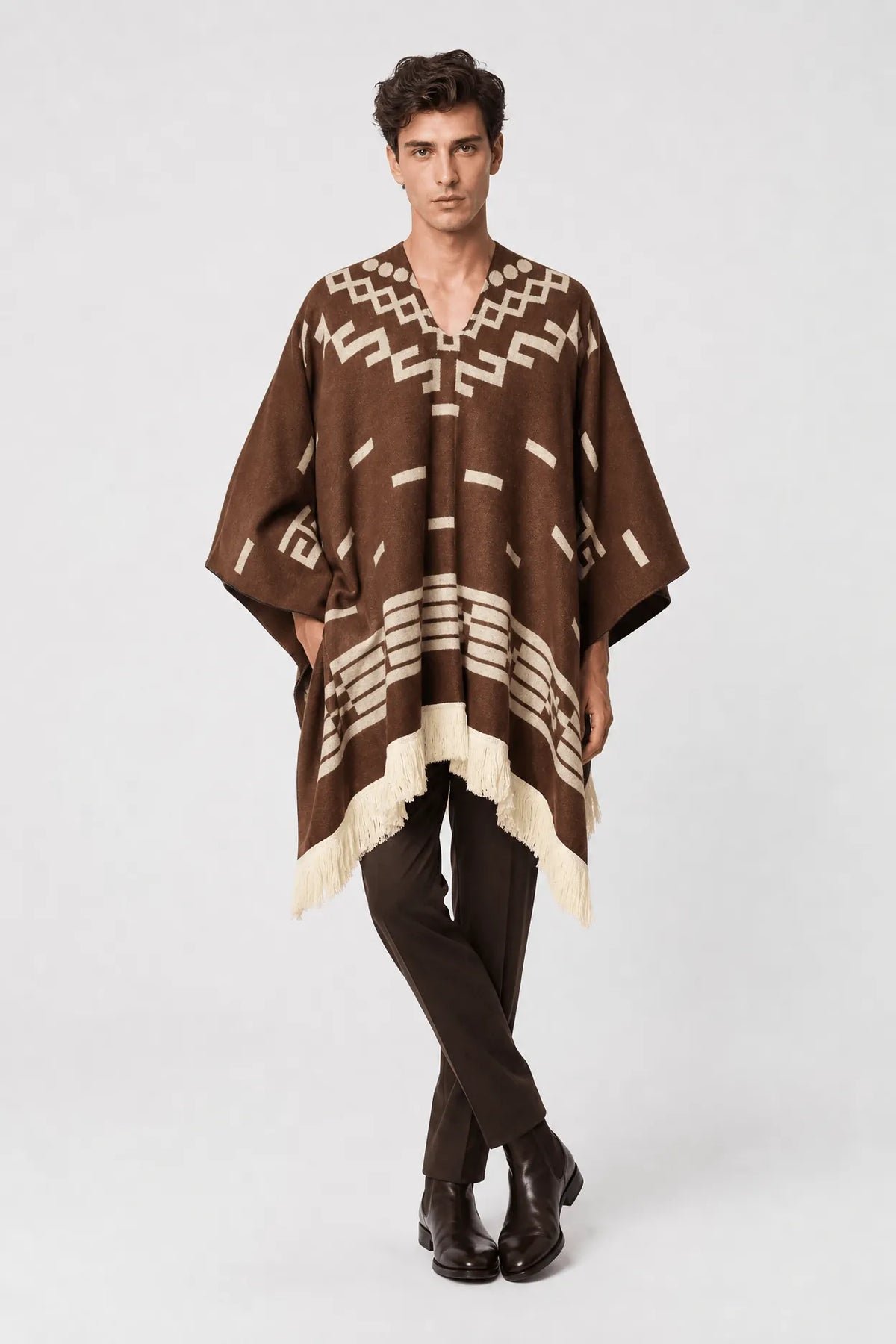 Poncho Homme Style Cowboy