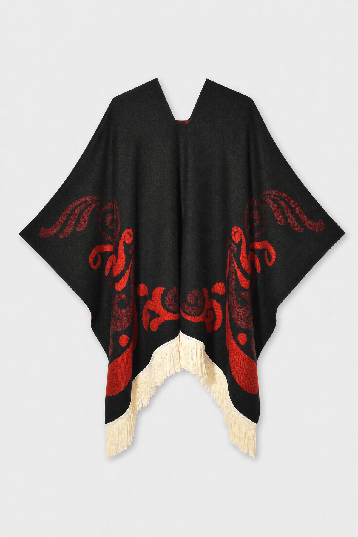 Poncho Long à Frange