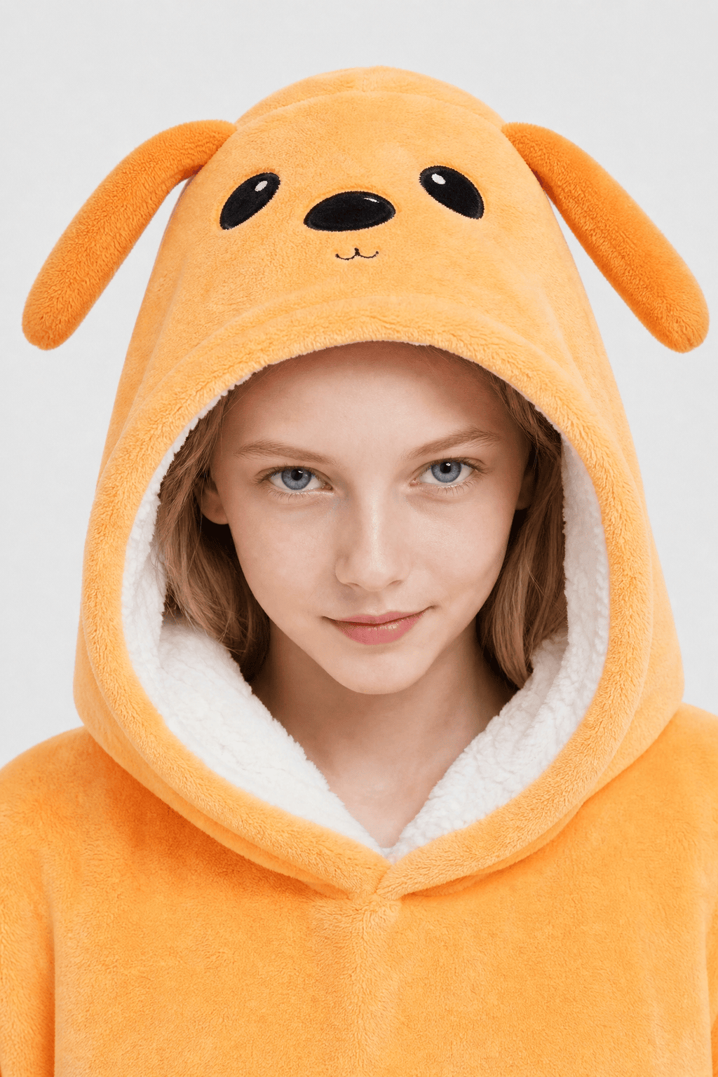 Poncho Orange Enfants