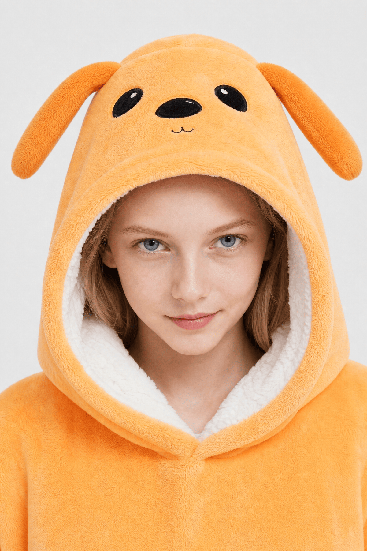 Poncho Orange Enfants