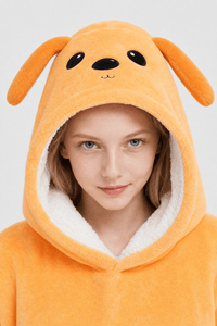 Poncho Orange Enfants