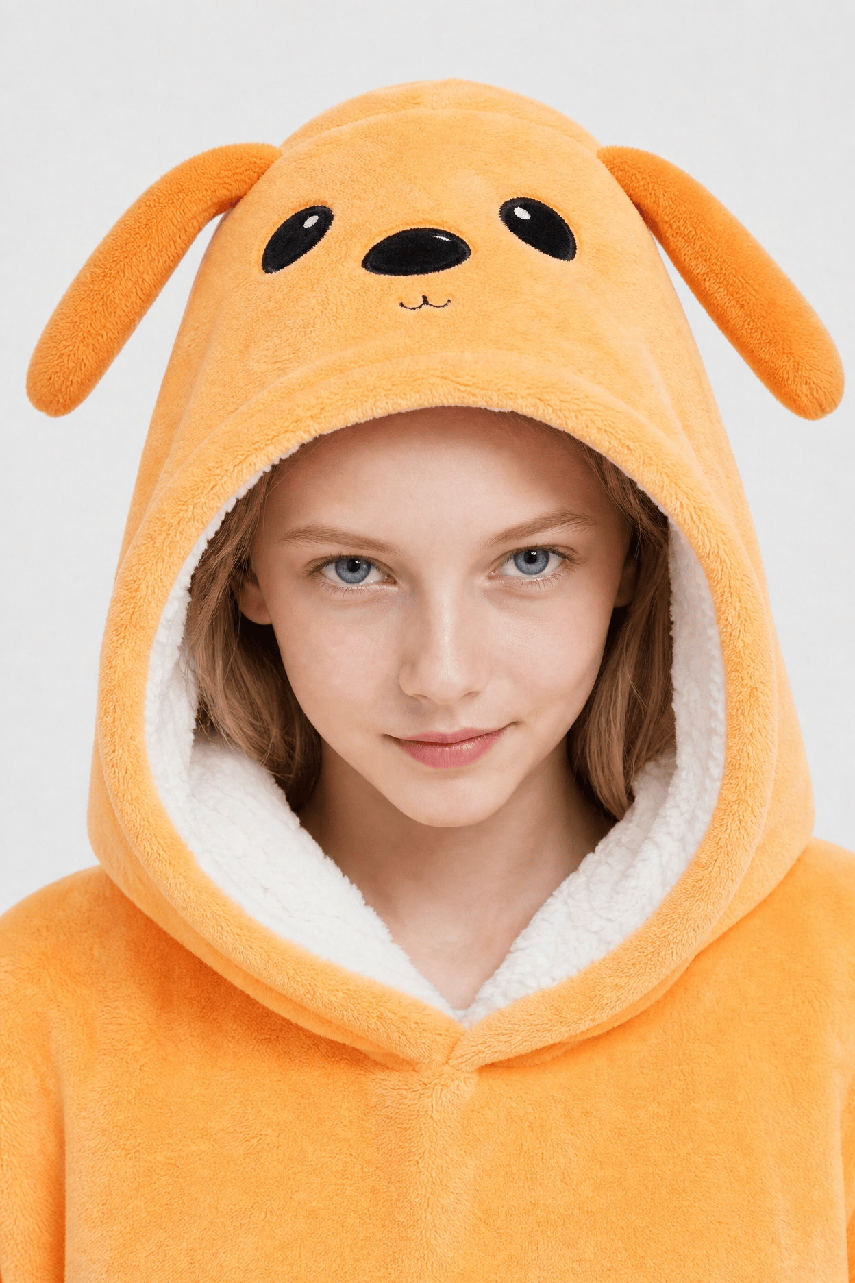 Poncho Orange Enfants