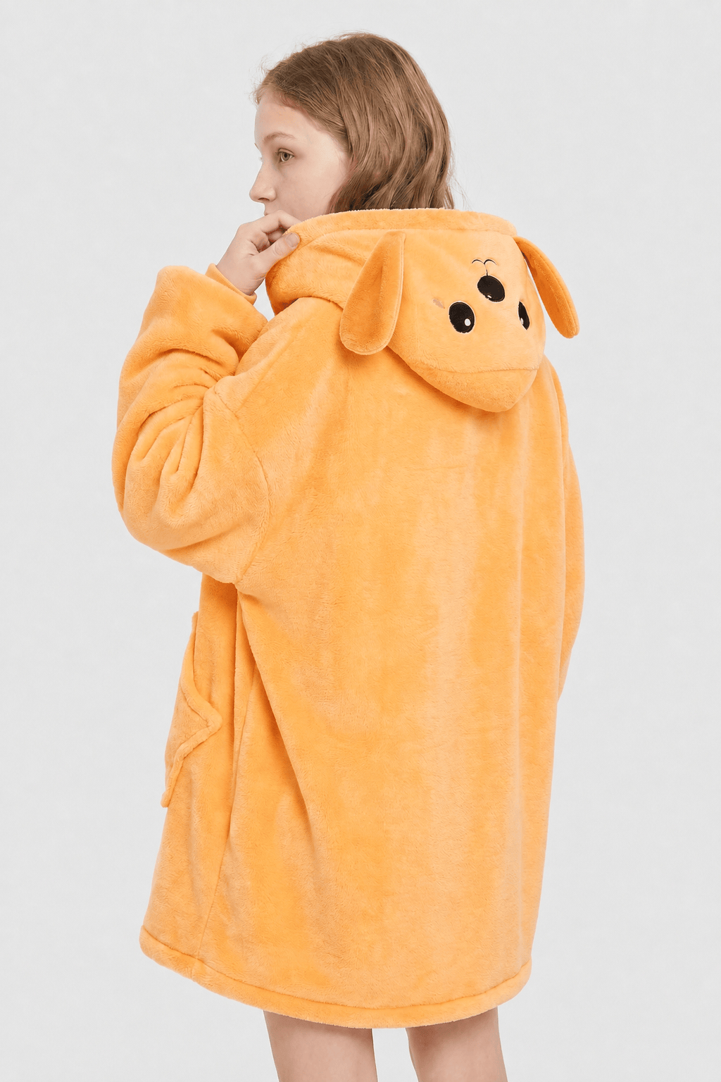 Poncho Orange Enfants