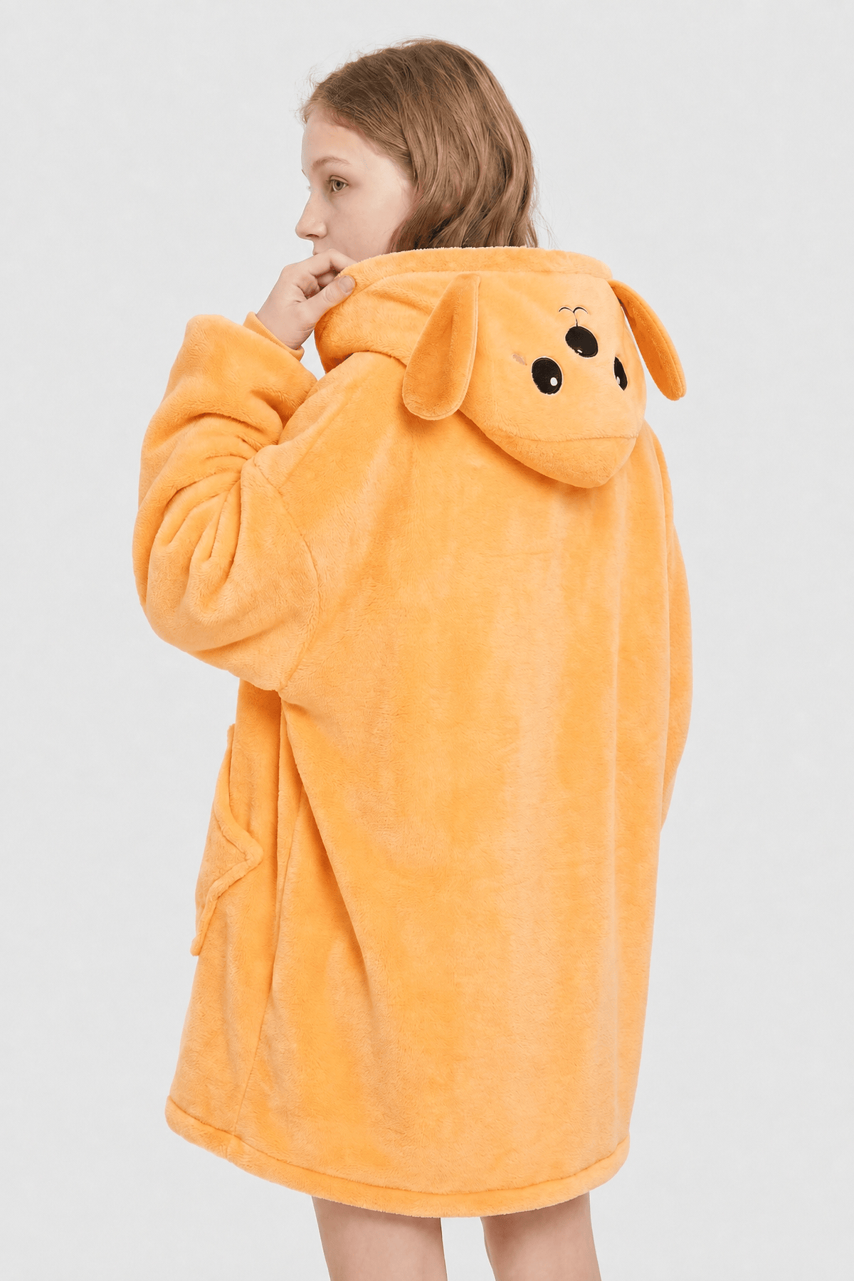 Poncho Orange Enfants