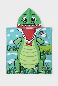 Poncho Plage Enfant Dinosaure
